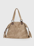 Brittin Stud Detail Shoulder Bag Beige
