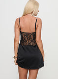 Anavieve Lace Mini Dress Black