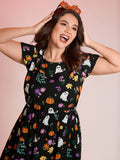Ghost Party Rayon Pockets Mini Dress