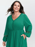 Supersoft Lace Trim Tiered Maxi Dress