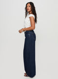Darla Low Rise Straight Leg Jean Dark Blue Wash