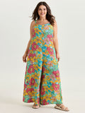 Vivid Groove Stretchy Adjustable Jumpsuit