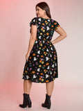 Ghost Party Rayon Pockets Mini Dress