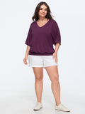Supersoft Stretchy V-Neck Plain T-Shirt