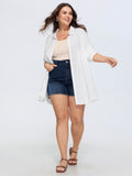 Cotton Button-Down Cover-Up