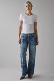 BDG Kayla Printed Low-Rise Jeans - Dark Floral Wash