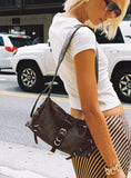 Anatolius Shoulder Bag Washed Brown