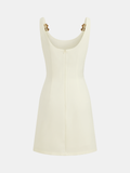 Ring Detail Strappy Bodycon Mini Dress