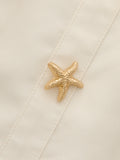 Starfish Detail Floral Print Sleeveless Mini Dress