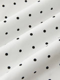 Polka Dot Sleeveless Pleated Maxi Dress