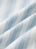 Striped Cotton Halter Maxi Dress