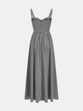 Gingham Cotton Cami Maxi Dress