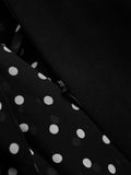 Tie Waist Blazer-Style Polka Dot Maxi Dress