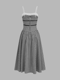 Gingham Cotton Cami Maxi Dress