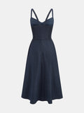 Sweetheart Pocket Midi Slip Dress
