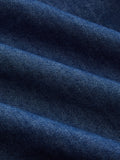 Square Neck Gathered Seam Denim Maxi Dress
