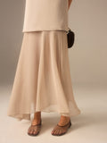 2 in 1 Semi-Sheer Chiffon Cami Maxi Dress