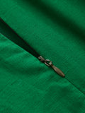 Cotton Linen Wrap Tie Sleeveless Mini Dress