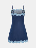 Scalloped Edge Cami Mini Dress