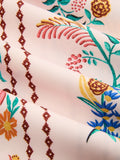 Floral Print Pearl Strap Maxi Dress