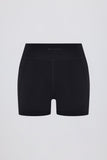 Soft Active V-Waist Pocket Mini Shorts In Black
