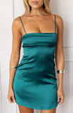 Chantell Teal Mini Dress