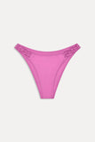 Dove Satin Bikini Bottom - Capri Pink