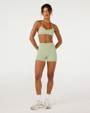 Form Invisible Scrunch Shorts 4" | Soft Matcha