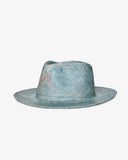 Indigo Straw Hat