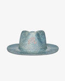 Indigo Straw Hat