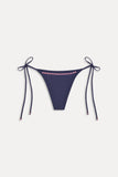 Mackenzie Cheeky String Bikini Bottom - Midnight Bloom