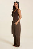 The Nola Corset Top in Brown