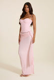 The Lexi Lace Corset Top in Pink