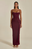 The Lexi Lace Corset Top in Plum