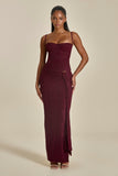 The Lexi Lace Corset Top in Plum