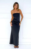 Matilda Black Strapless Maxi Dress