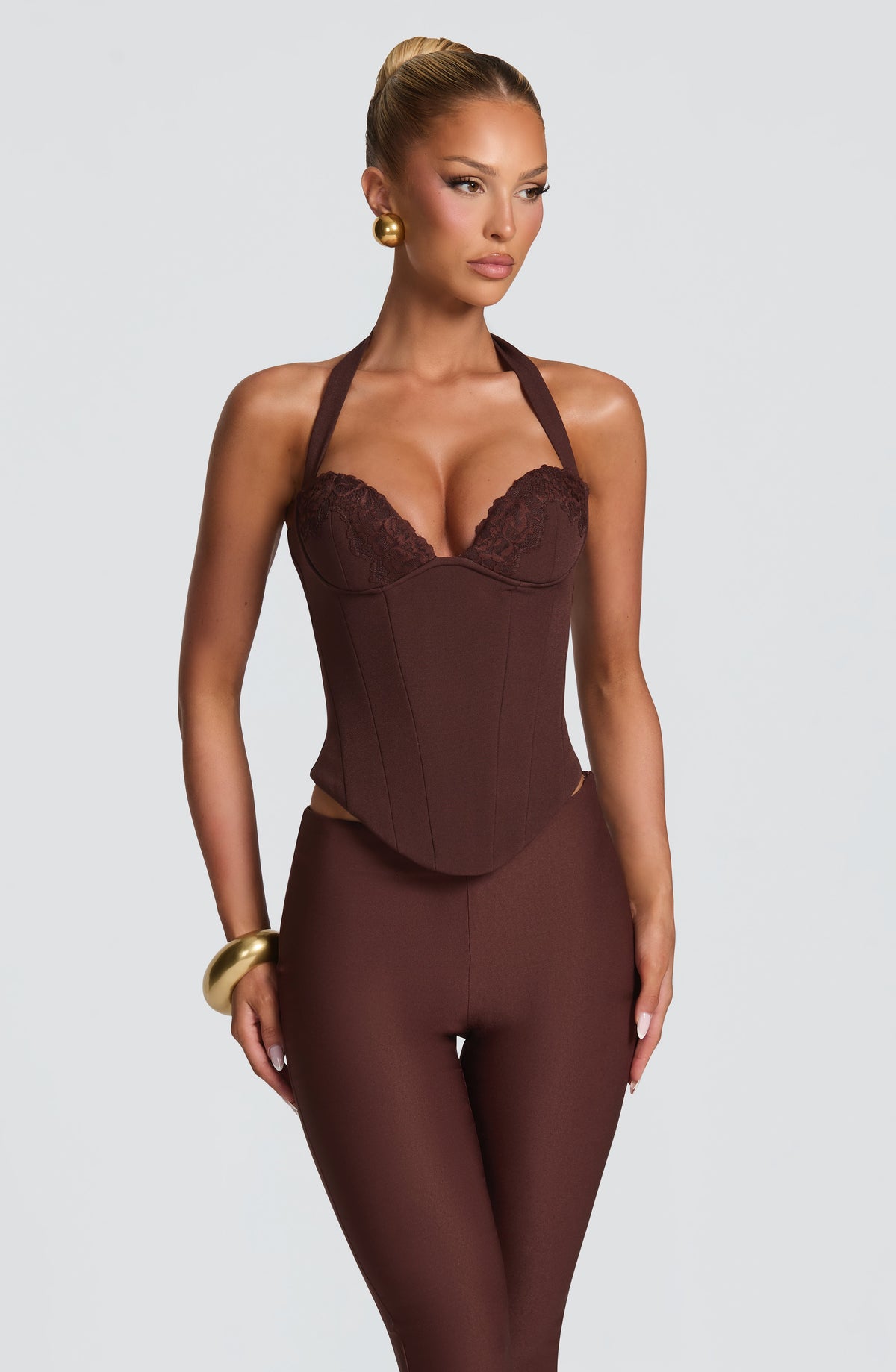 Cassia Top - Plum Brown