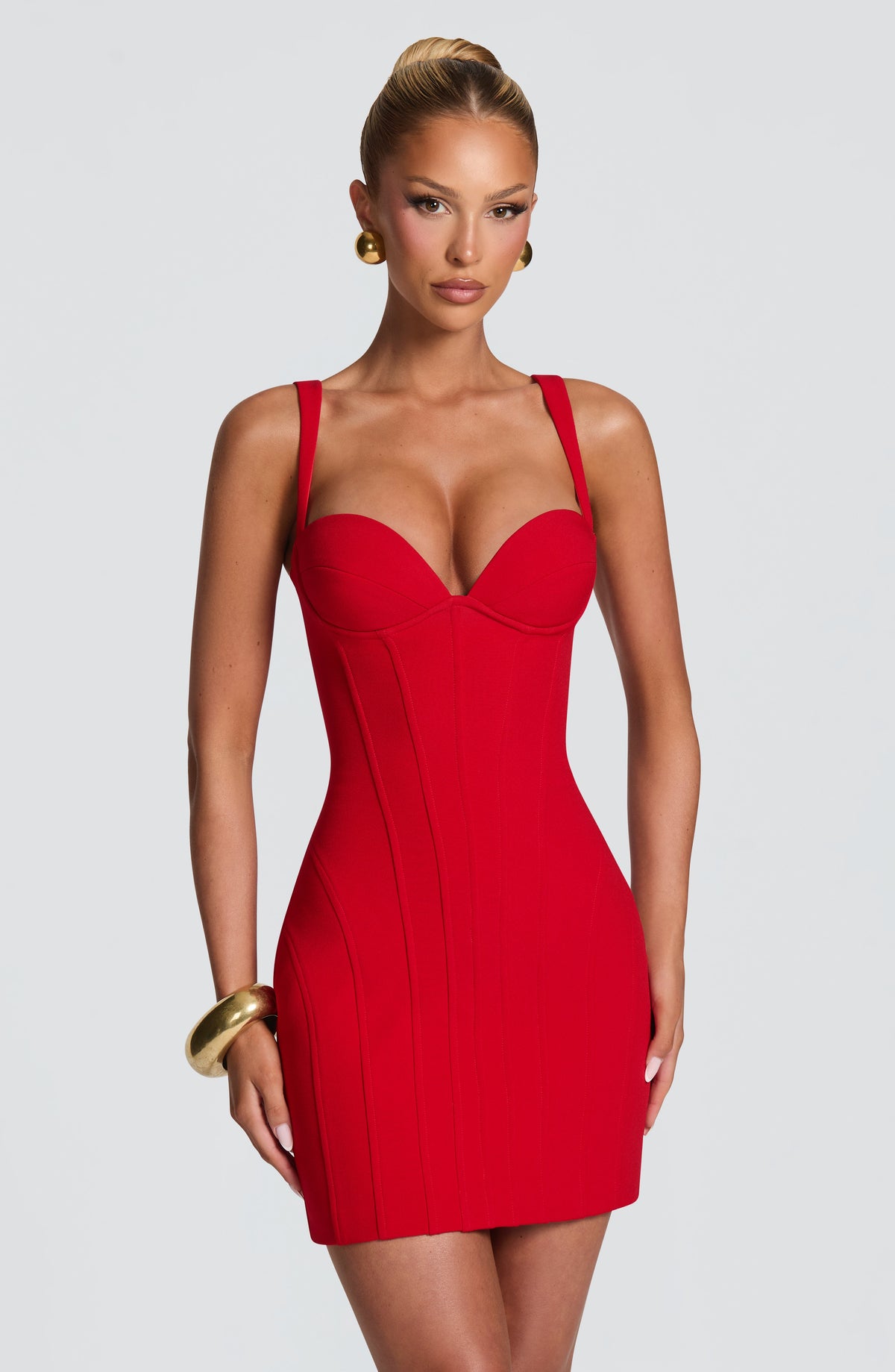 Pareesa Mini Dress - Red