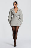 Dylan Blazer Dress - Light Grey