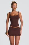 Bea Top - Plum Brown