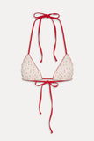 Tidal Skimpy Halter Bikini Top - Tiny Berry