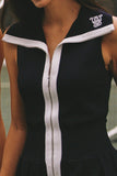 Full-Zip Sleeveless Dress