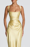 Calanthe Maxi Dress - Lemon