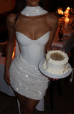 Denise Mini Dress - Ivory