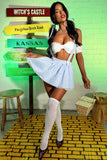 Kansas 2 Piece Set - White/Blue