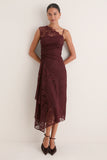 A.L.C. Marron Lace Gia Midi Dress