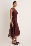 A.L.C. Marron Lace Gia Midi Dress