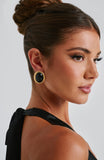 Eloise Earrings - Black/Gold