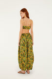 Green Forest Parrots Pockets Balloon Pants