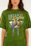 Green Brasil Samba Lace T-Shirt